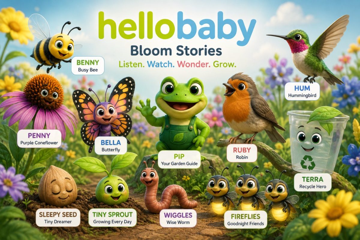 Hello Baby Bloom Stories — Listen. Watch. Wonder. Grow.
